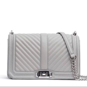Chevron Quilted Love Crossbody